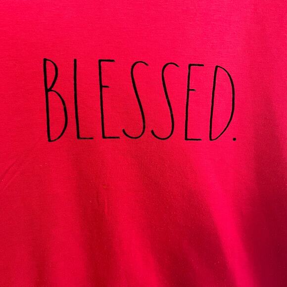 Rae Dunn blessed sweater size XL preowned excellent condition - Picture 3 of 5